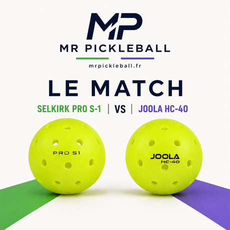 TEST balles pickleball SELKIRK PRO S-1 Vs JOOLA HC-40 : quelle balle choisir pour jouer au pickleball ?