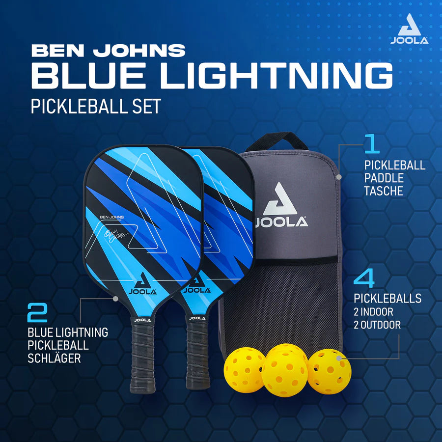 Joola Pack Pickleball découverte Ben Johns Blue Lightning Set